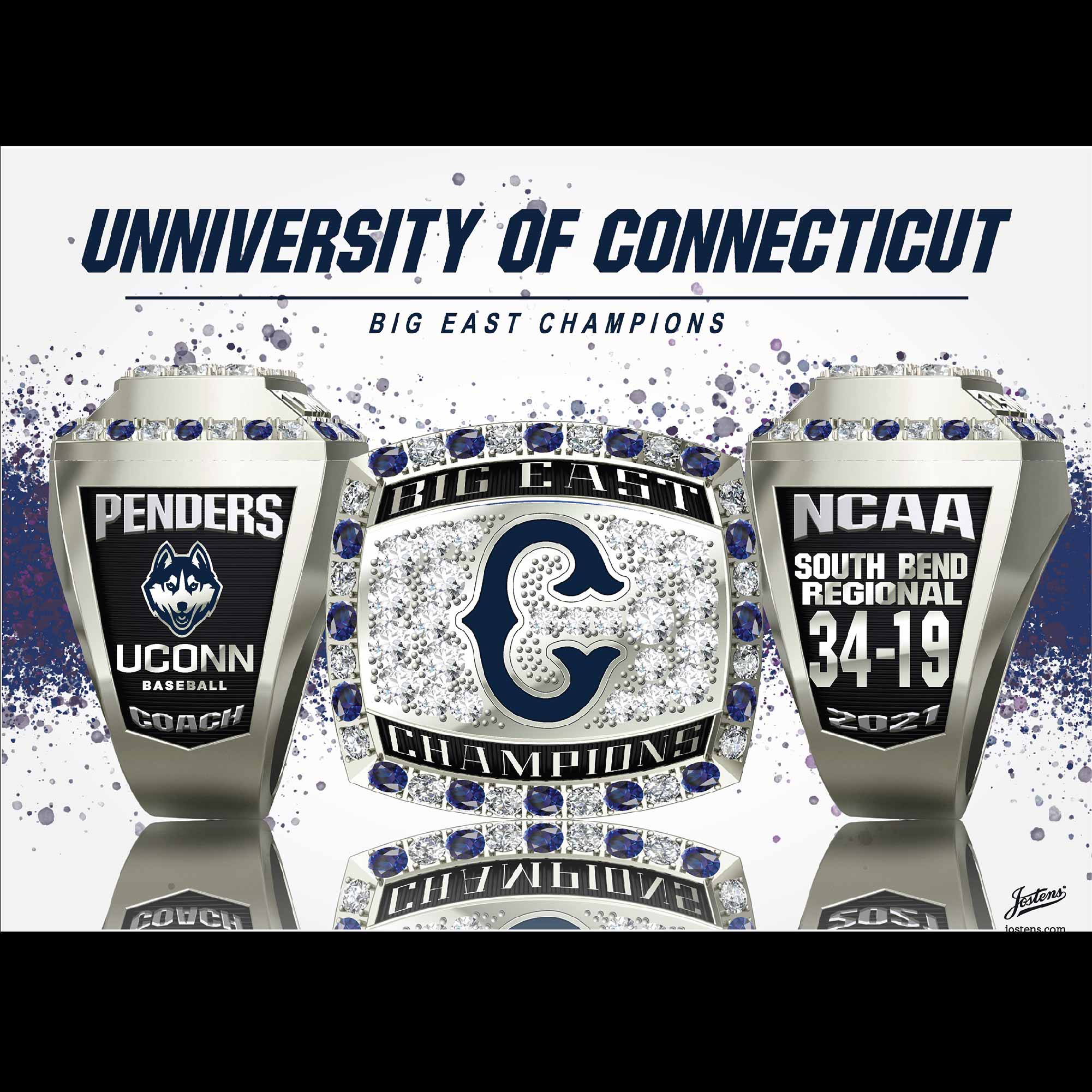 University of Connecticut Men's Baseball 2021 Big East Championship Ring