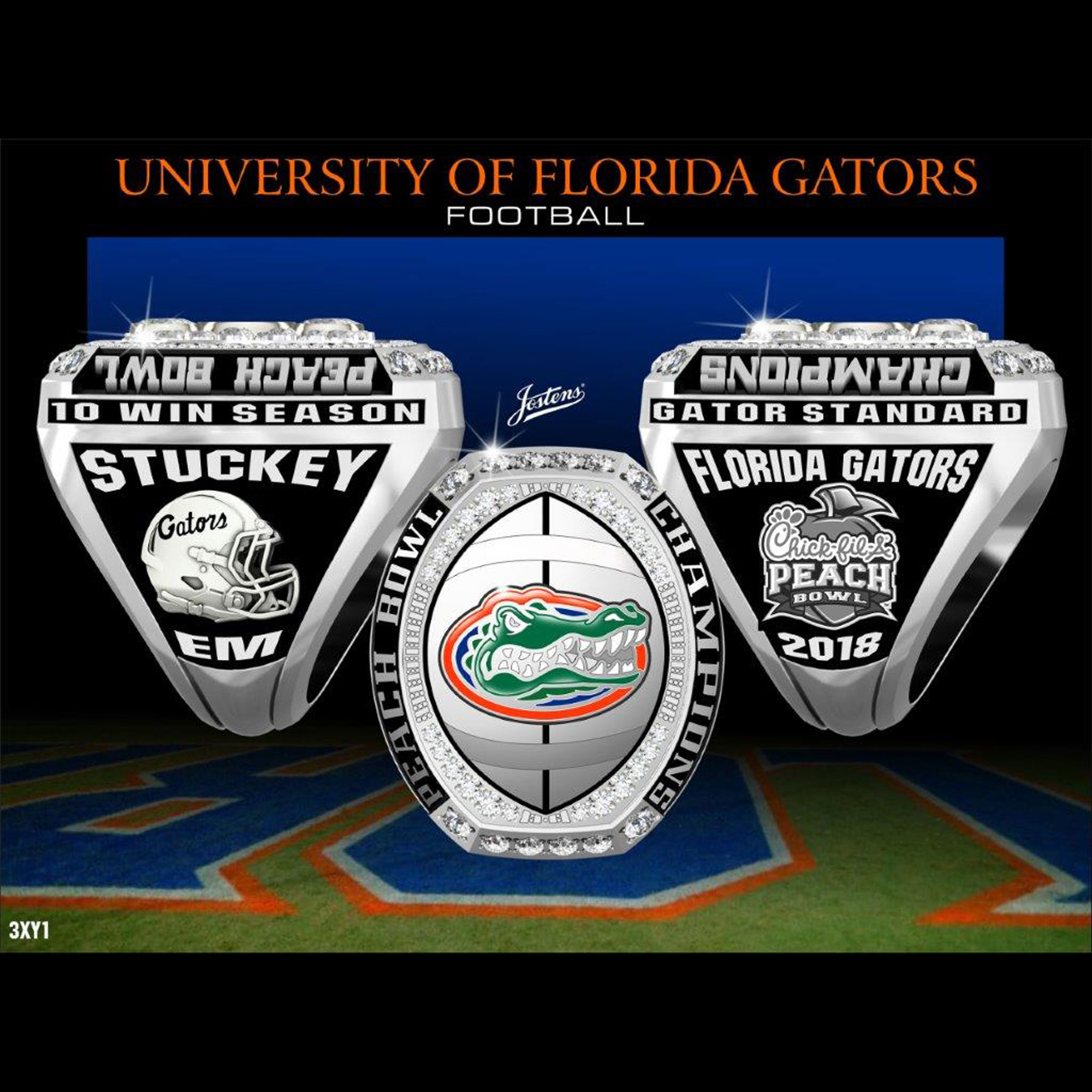 University of Florida Men's Football 2018 Peach Bowl Championship Ring