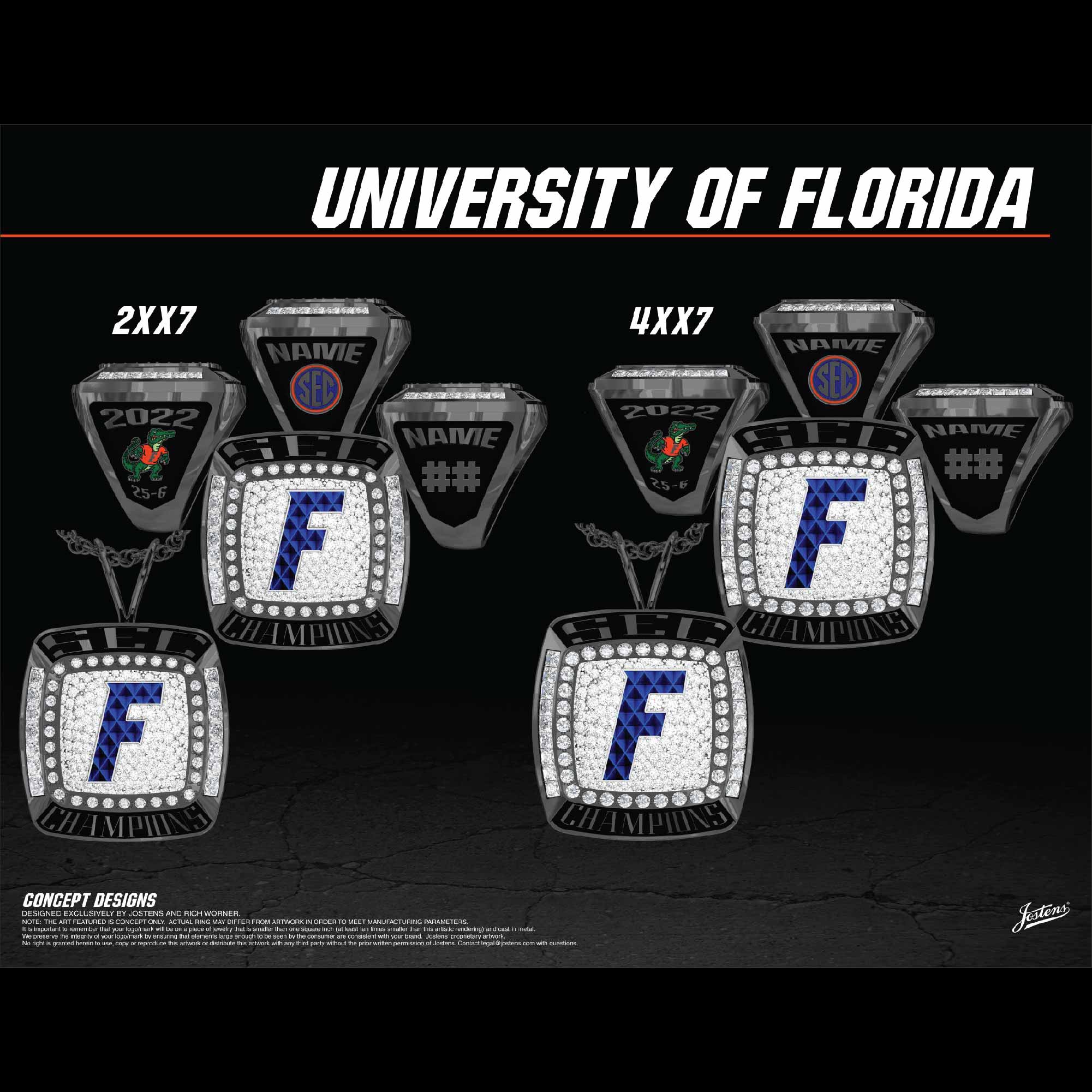 University of Florida Women's Volleyball 2022 SEC Championship Ring