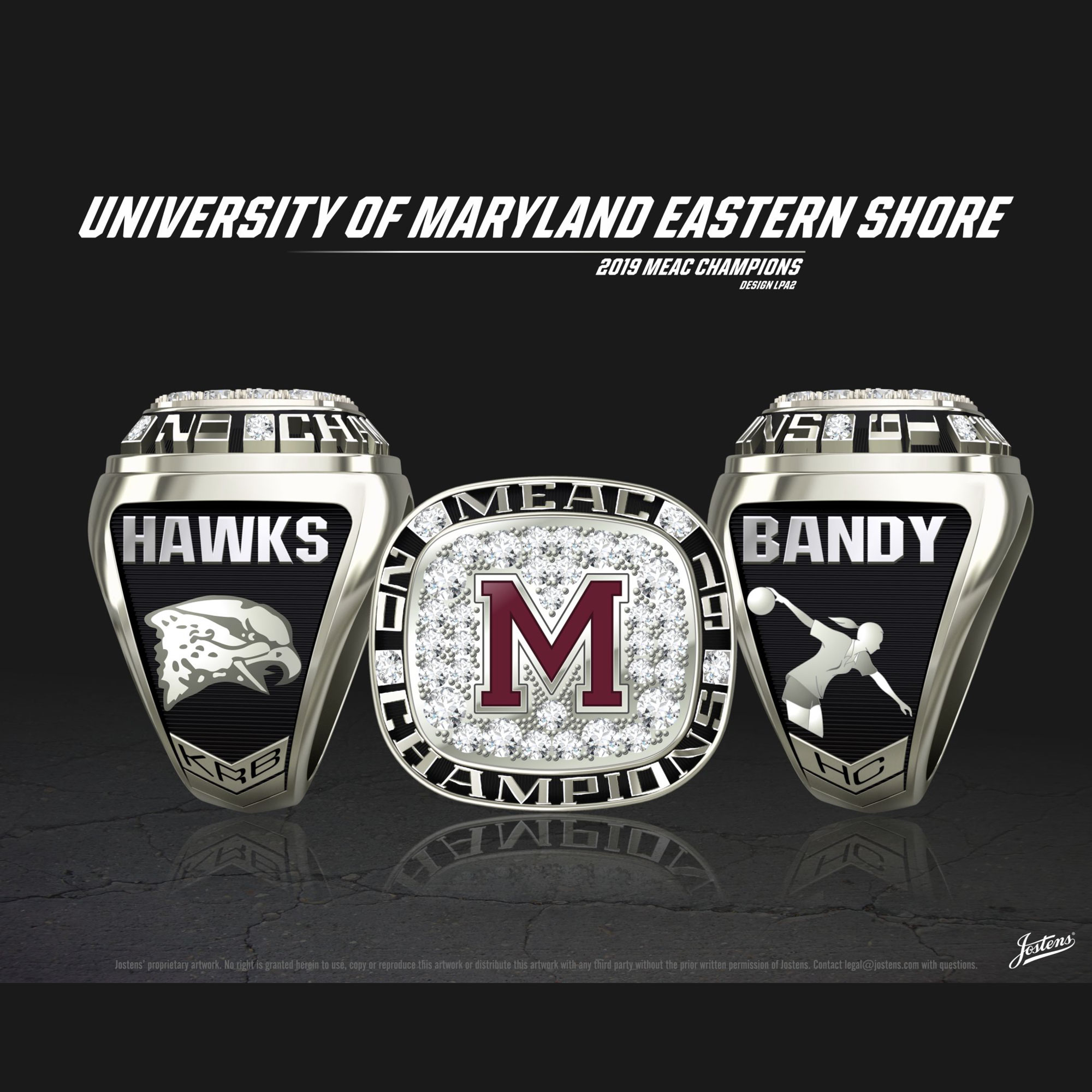 University of Maryland Eastern Shore Women's Bowling 2019 MEAC Championship Ring