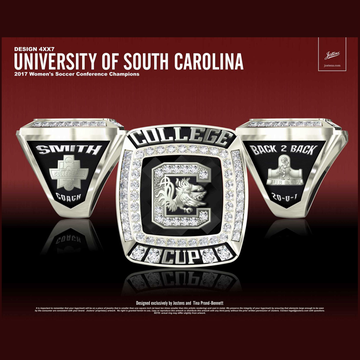 University of South Carolina Women's Soccer 2017 SEC Championship Ring
