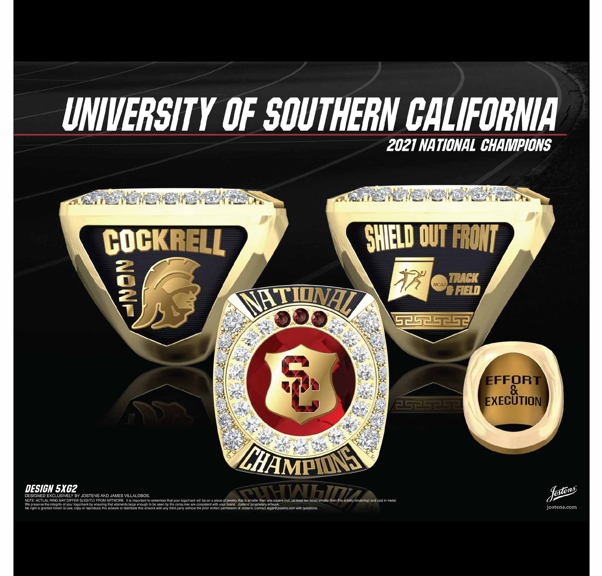University of Southern California Women's Track & Field 2021 National Championship Ring
