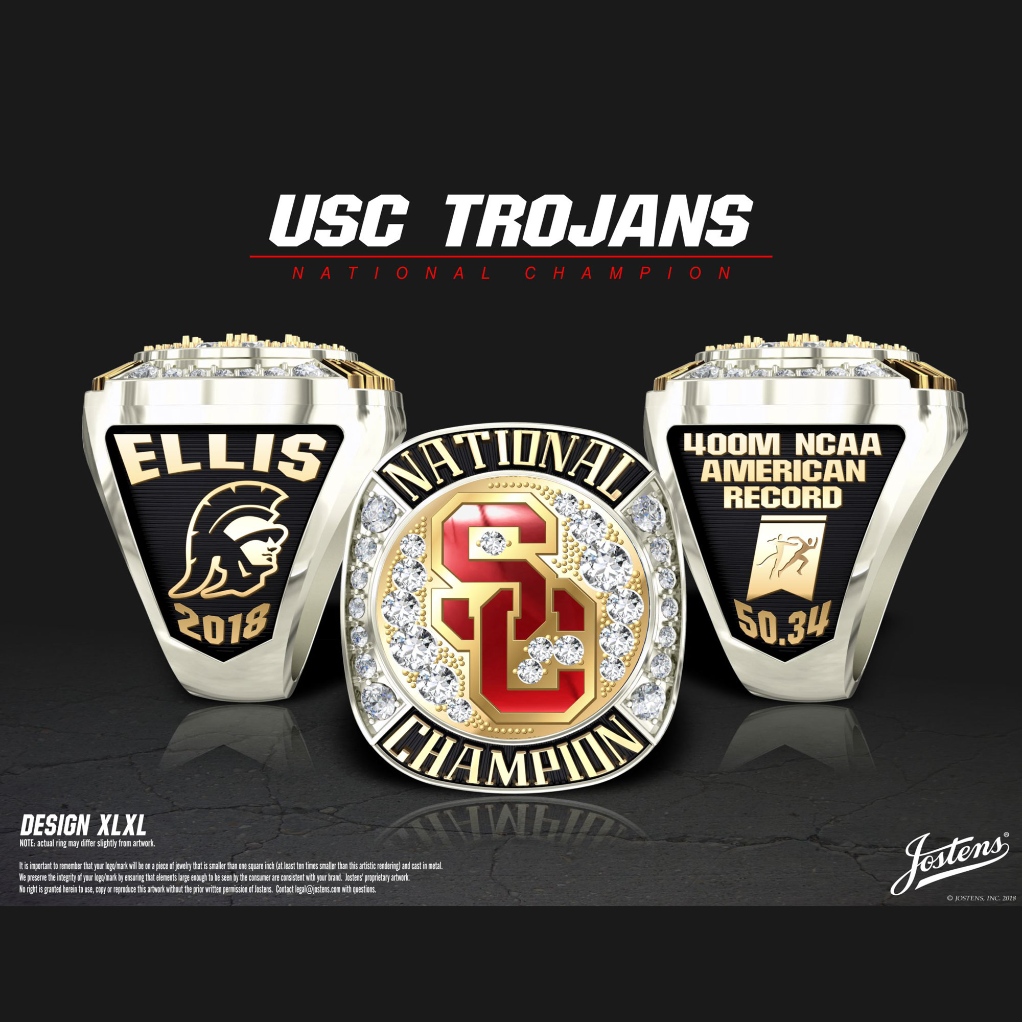 USC Men's Track & Field 2018 National Championship Ring