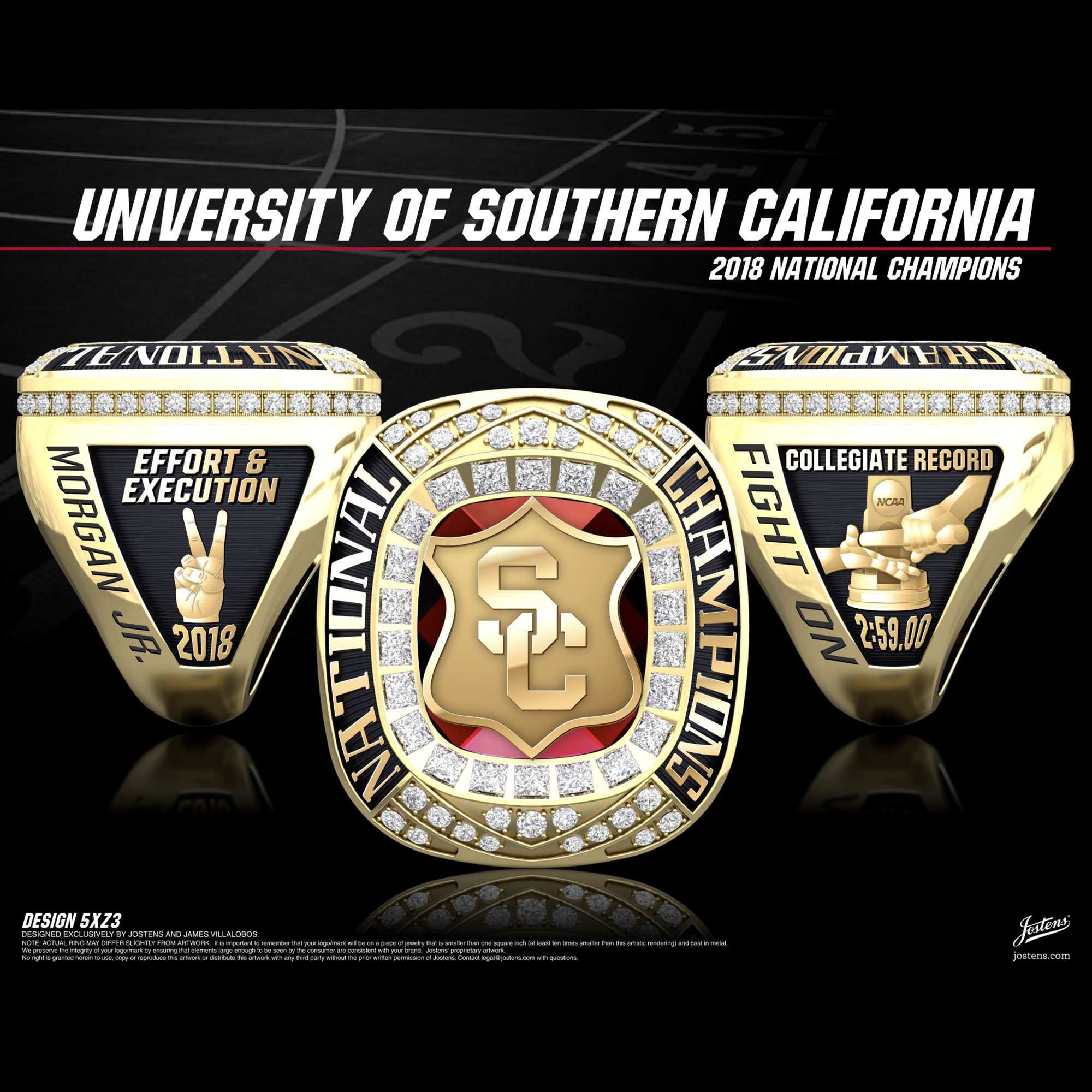 USC Women's Track & Field 2018 National Championship Ring