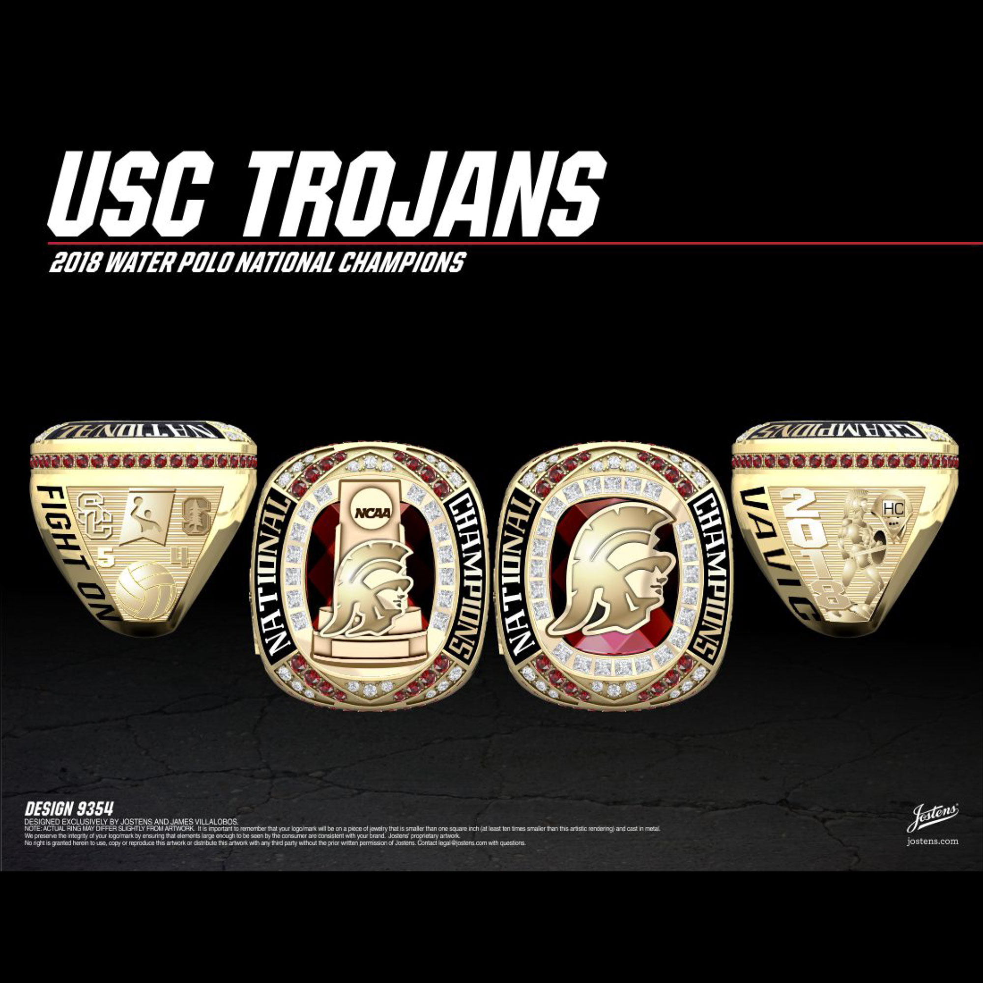USC Women's Water Polo 2018 National Championship Ring