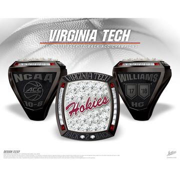Virginia Tech Men's Basketball 2018 ACC Championship Ring