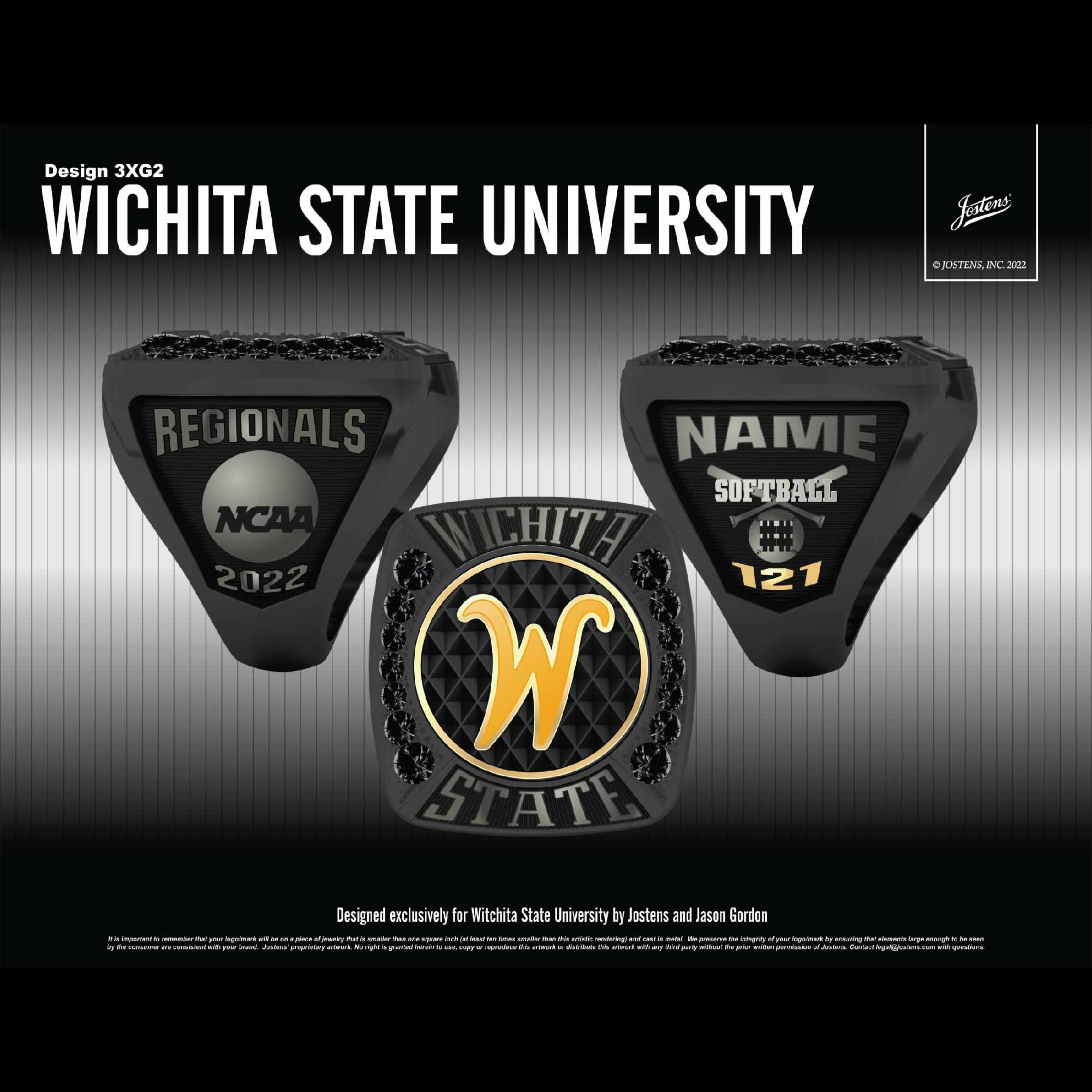 Wichita State University Softball 2022 Regional Championship Ring