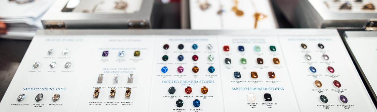 Jostens Stone Options Display