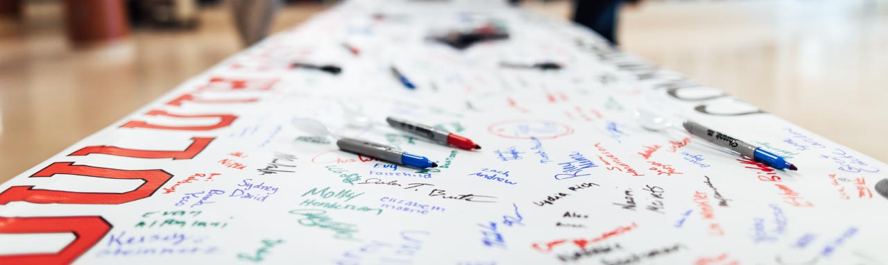 High School Student Signatures Representing Their Commitment To Graduate