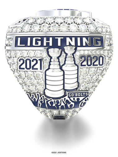 Tampa Bay Lightning Championship Ring team side view