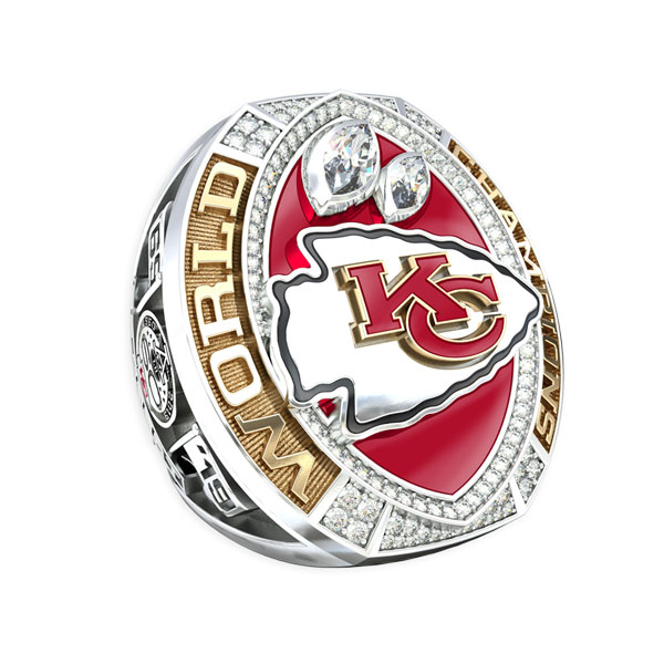 Kansas City Chiefs Fan Collection Championship Ring Paperweight