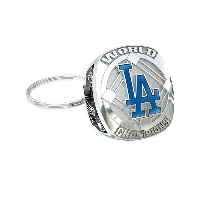 dodgers world series keychain