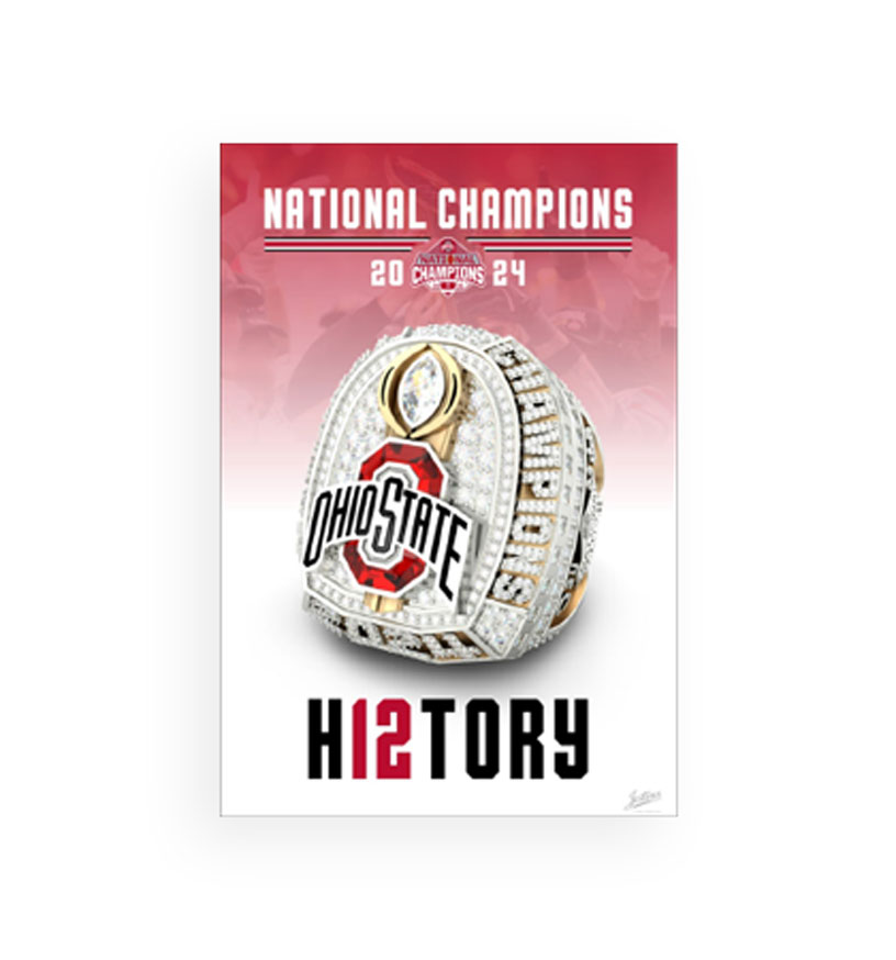 National Championship Ring Poster