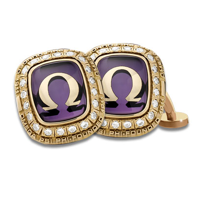 Omega Psi Phi Membership Ring Cuff Links