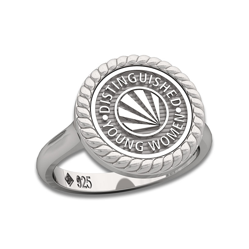 Distinguished Young Women Custom Collection DYW Ring w/Rope Edge