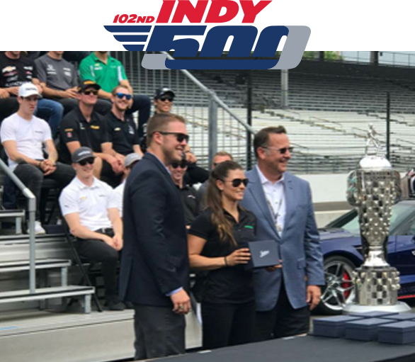 All smiles during the 102nd Indy 500 Championship Ring ceremony The 102nd Indy 500 Championship Ring ceremony