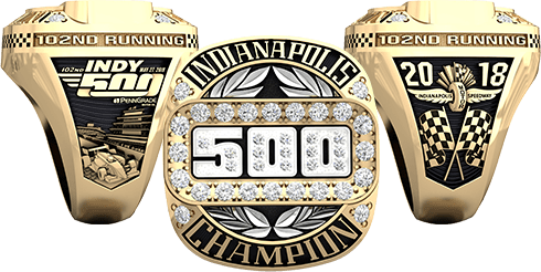 A thing of beauty. The 2018 Indy 500 Championship Ring 2018 Indy 500 Championship Ring