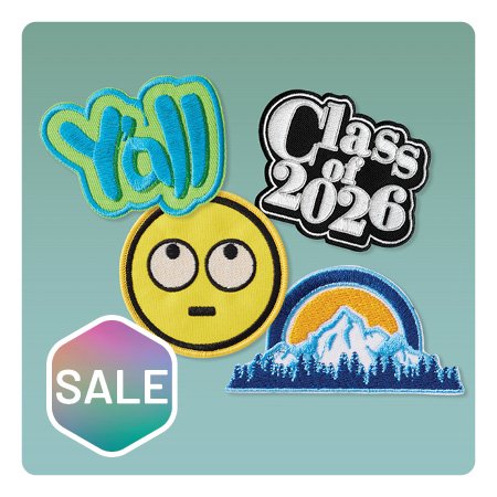 OUR YEAR EMBROIDERED PATCH FOUR-PACK