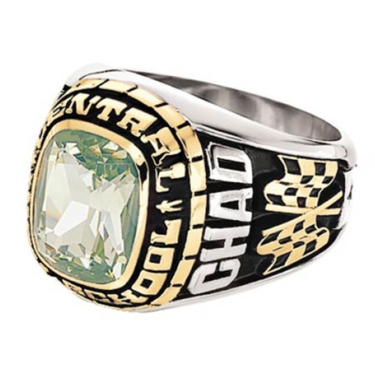 Men s Magnum A13 Class Ring with Peridot Stone