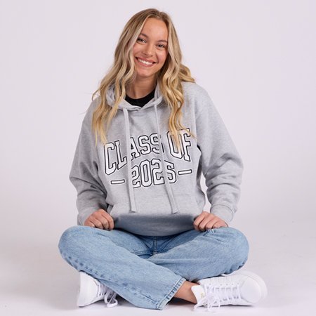 TWILL-DETAILED EMBROIDERED HOODIE