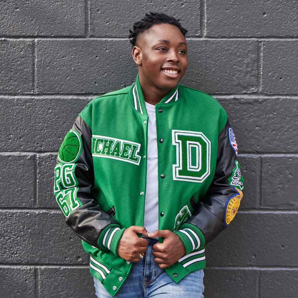 Centennial high top school letterman jacket