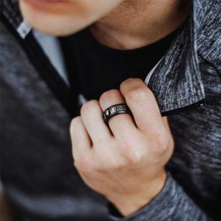 Unisex ComfortFit 10mm Class Band B21 High School Graduation Ring