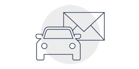 Drive-up pickup email template icon
