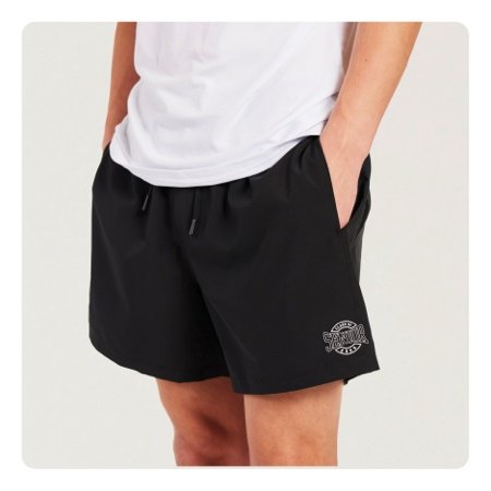 5.5” MESH-DETAILED STRETCH SHORTS