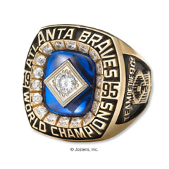 1995 Atlanta Braves World Series Baseball Championship Ring